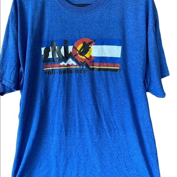 Vail Colorado Graphic Ski Tee Shirt XL - Picture 5 of 5